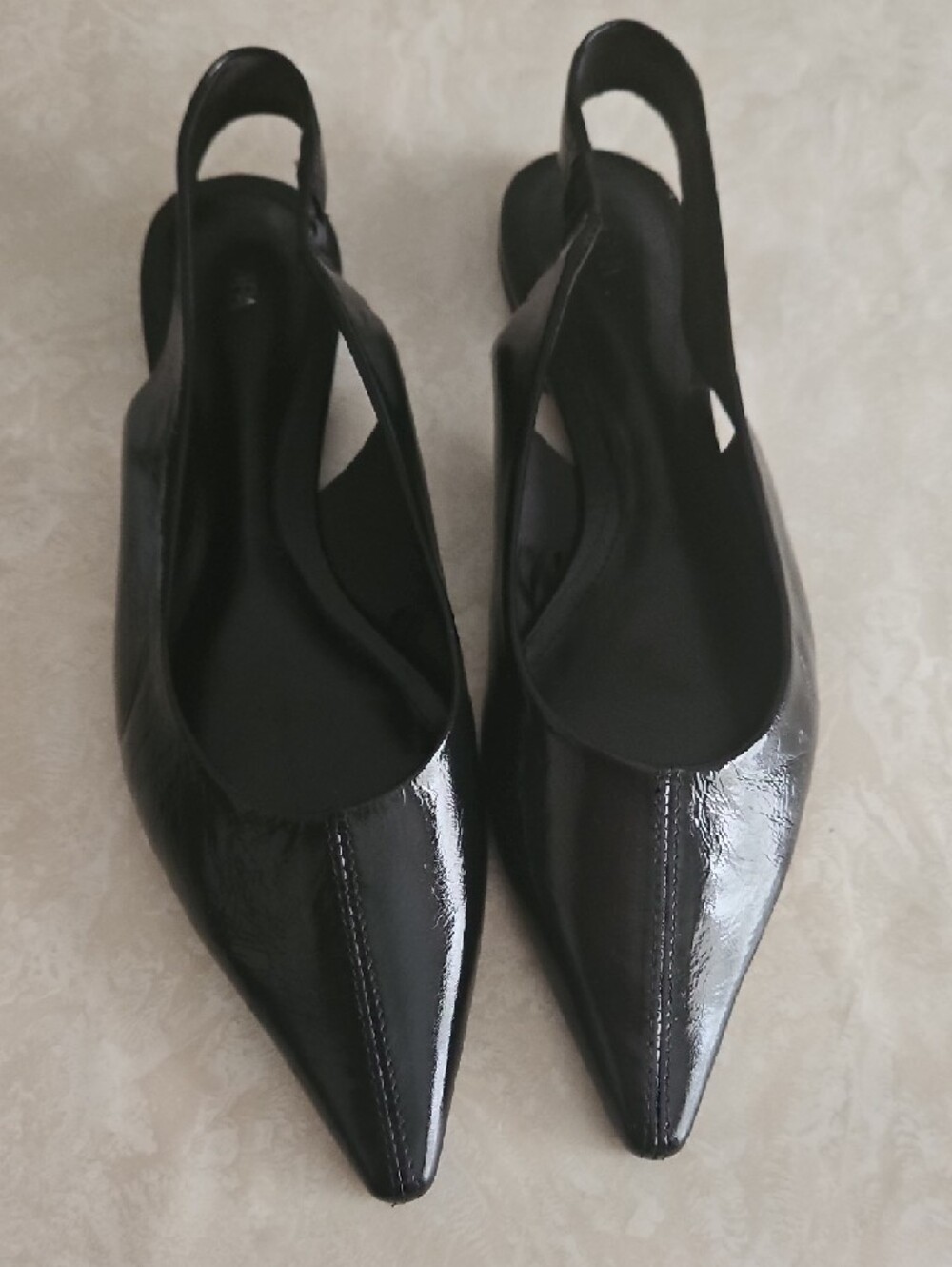 ZARA Pointed Toe Ballet Flats, Size 39/8.5.